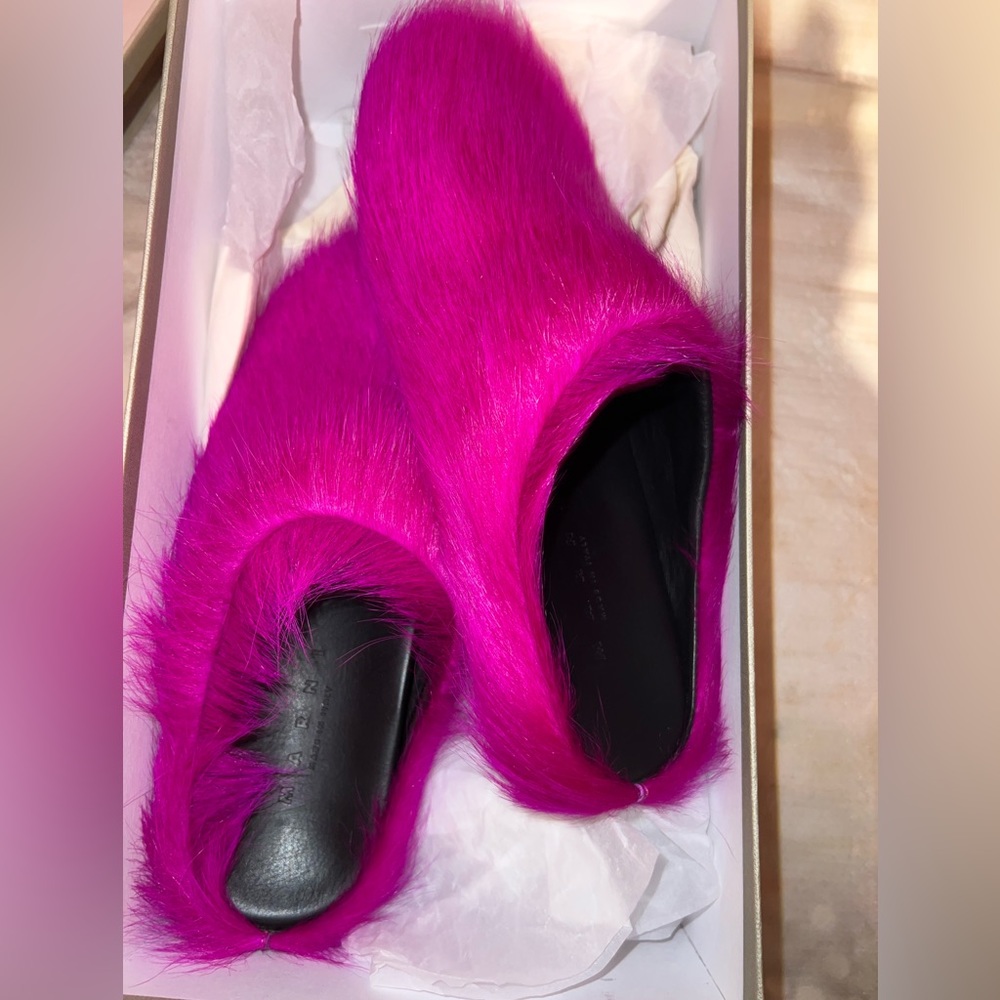 Marni Fur Mules
